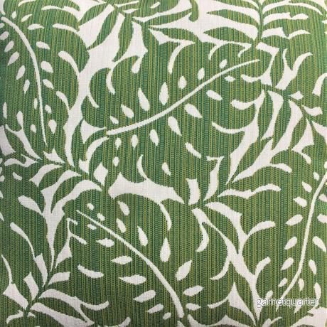 Kudde dynväv 40x60cm, Grön Monstera (gröna blad)