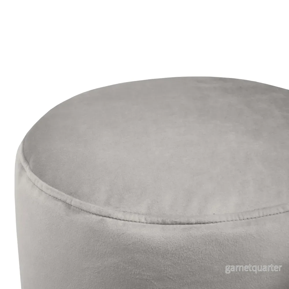 Sittpuff Fotpall Mini Barcelona White Grey - Bild 2