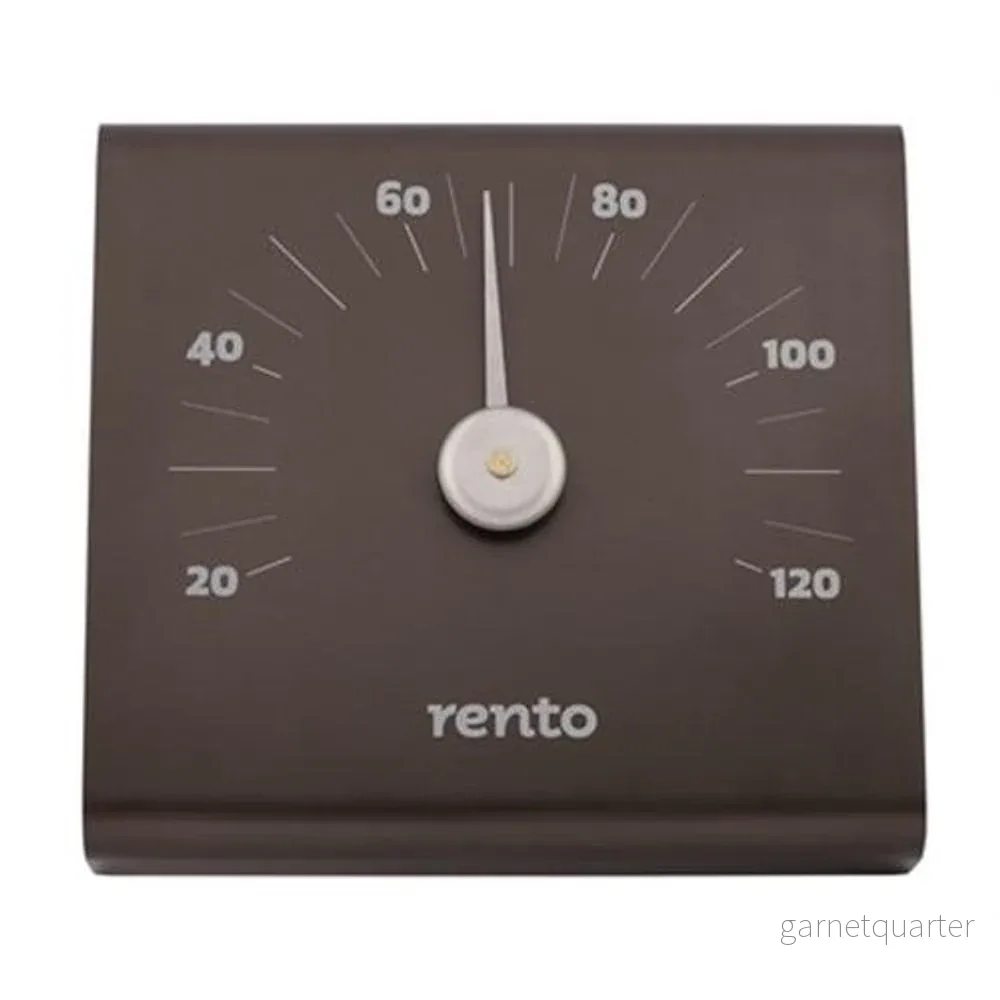 RENTO Rento bastutermometer i Aluminium Grafitgrå RENTO Rento bastutermometer i Aluminium Grafitgrå