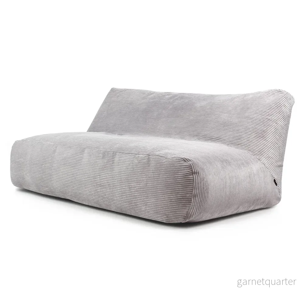 Sittsäck Soffa Tube 190 Waves White Grey