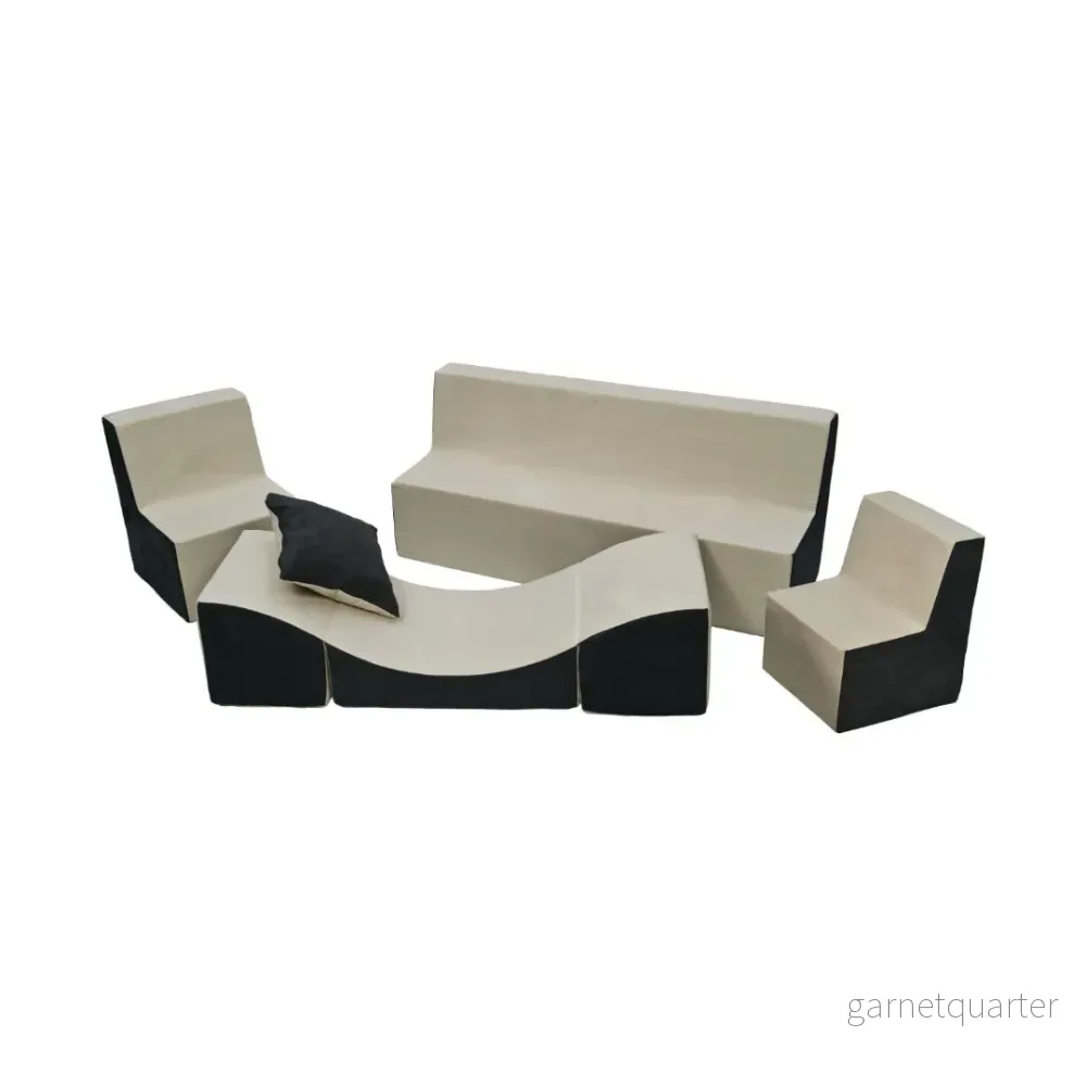Skumleksaksmöbelset Beige/Grå - Bild 3