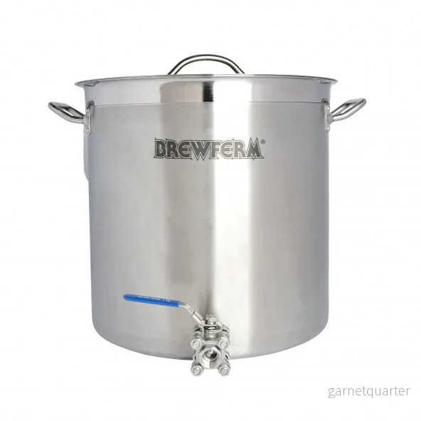 Bryggkittel 35L med kulventil och lock – Brewferm Bryggkittel 35L med kulventil och lock – Brewferm