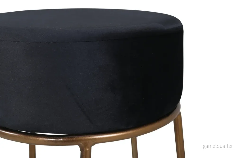 Petra puff, svart/koppar - Bild 3