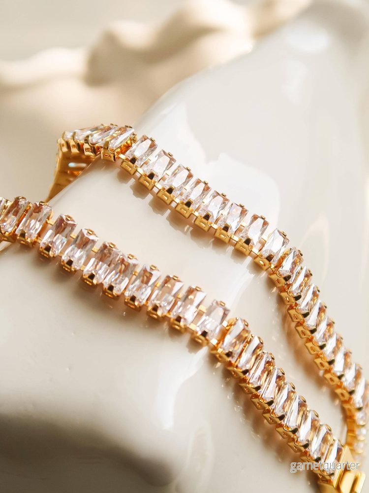 Fredrika – 18K Guldpläterat Glam Armband Med Kubisk Zirkonia Fredrika – 18K Guldpläterat Glam Armband Med Kubisk Zirkonia