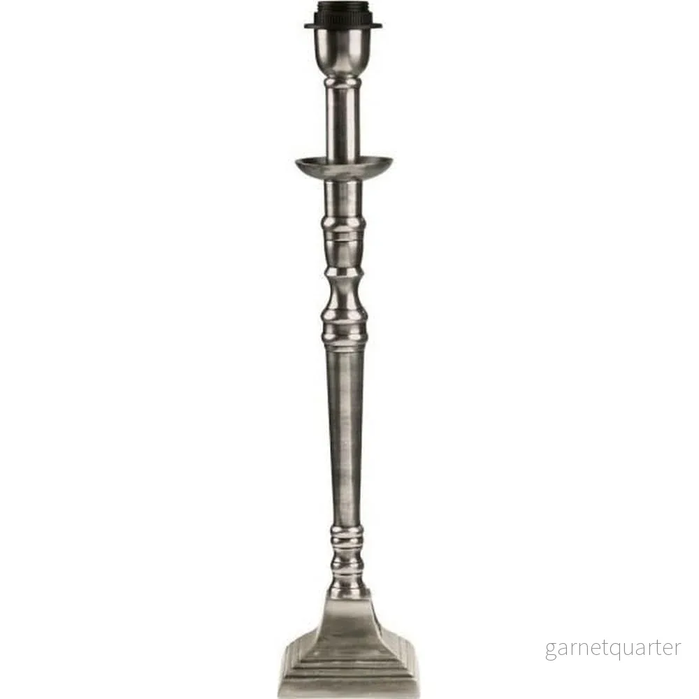 PR Home Lampfot Salong Antiksilver