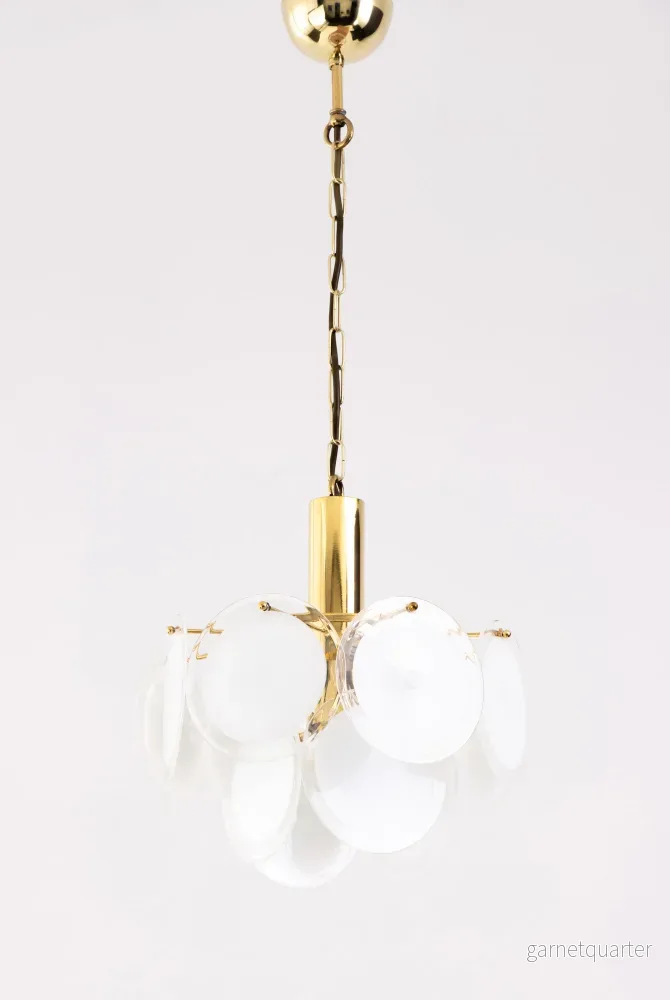 Italiensk Taklampa Muranoglas Gino Vistosi  1970-tal Nr A570