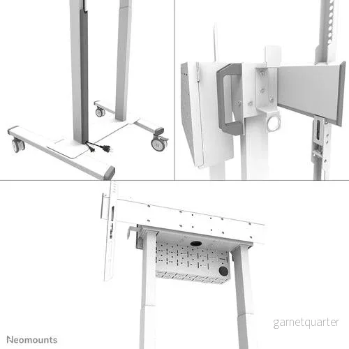 Neomounts Stor motoriserad golvstativ upp till 100 tum FL55-875WH1 - Bild 2