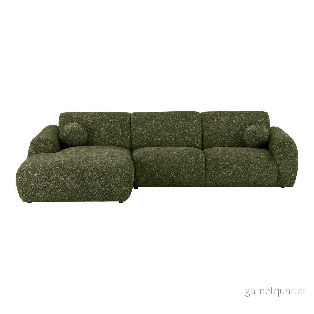 House Nordic Clyde loungesoffa – vänstervänd, olivgrön House Nordic Clyde loungesoffa – vänstervänd, olivgrön