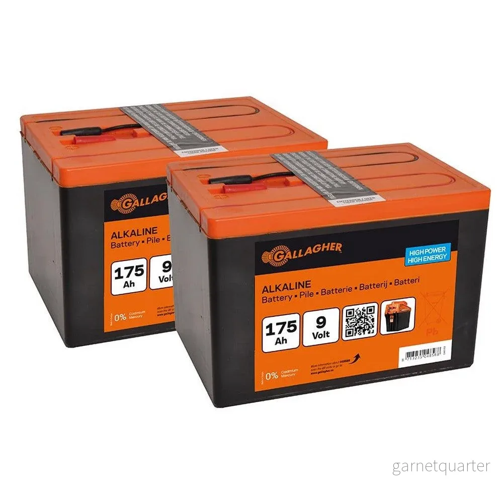 Gallagher Batteri Duopack Alkaline 9V/175Ah Gallagher Batteri Duopack Alkaline 9V/175Ah