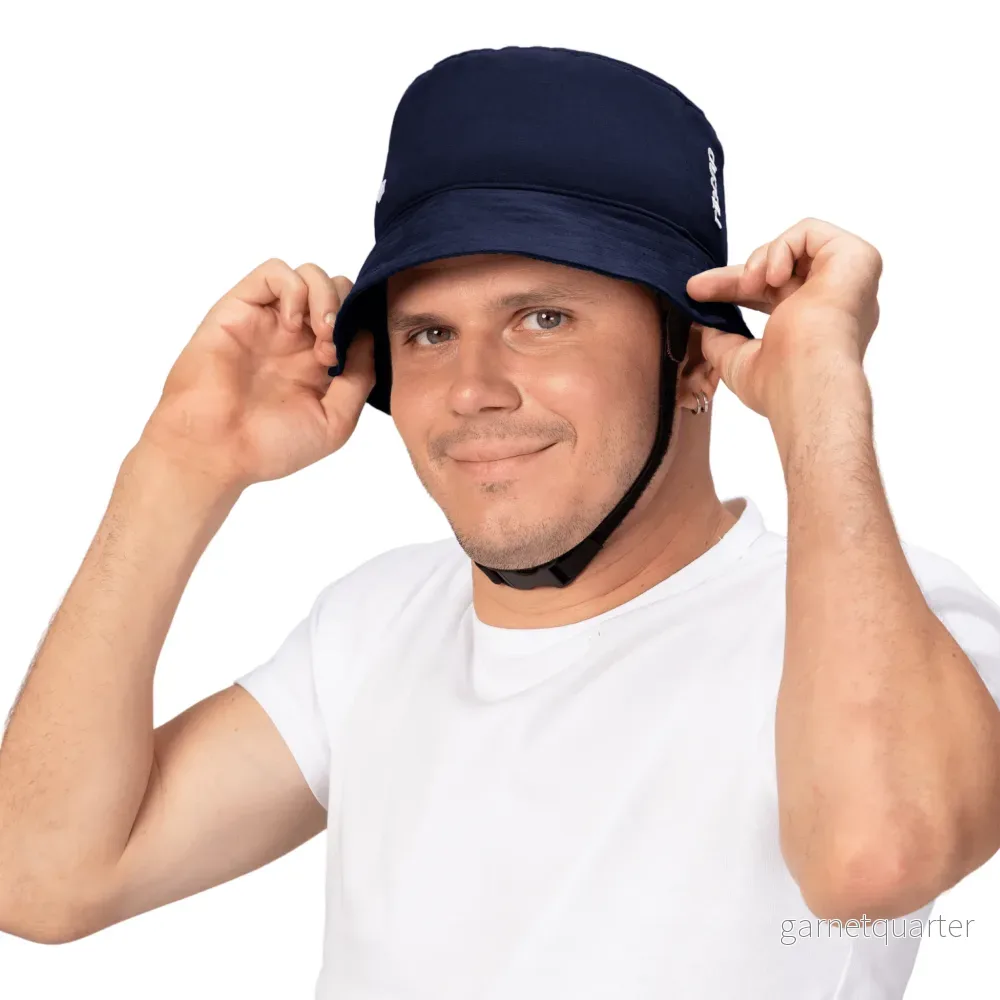 "BILLIE" huvudskydd - Smart och modern mobbare hatt. CE + MDR godkänd Marin. SMALL - Bild 3