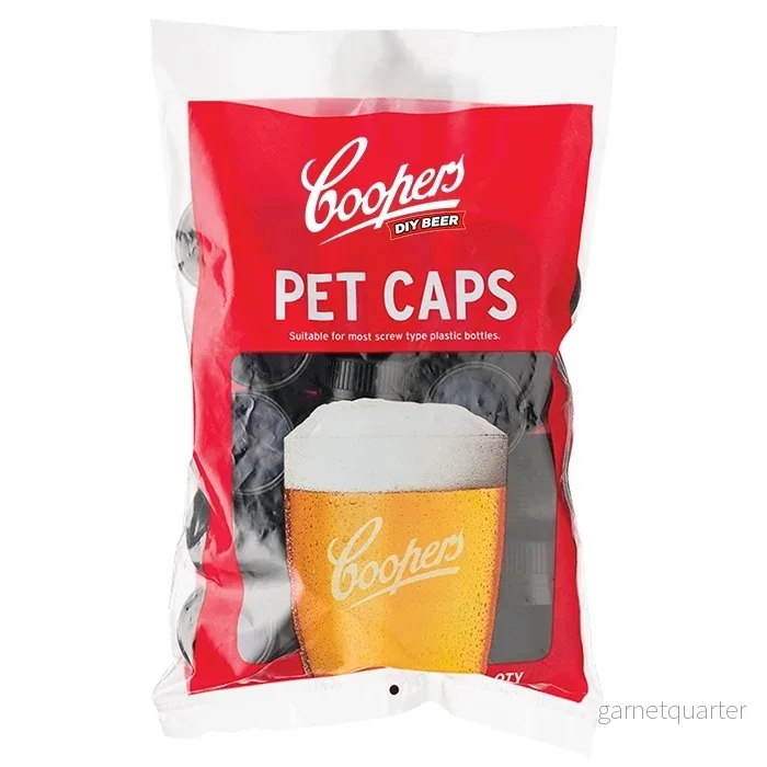 Reservskruvkapsyler till Coopers och Handcraft Supplies 500ml PET ölflaskor – 25 kapsyler