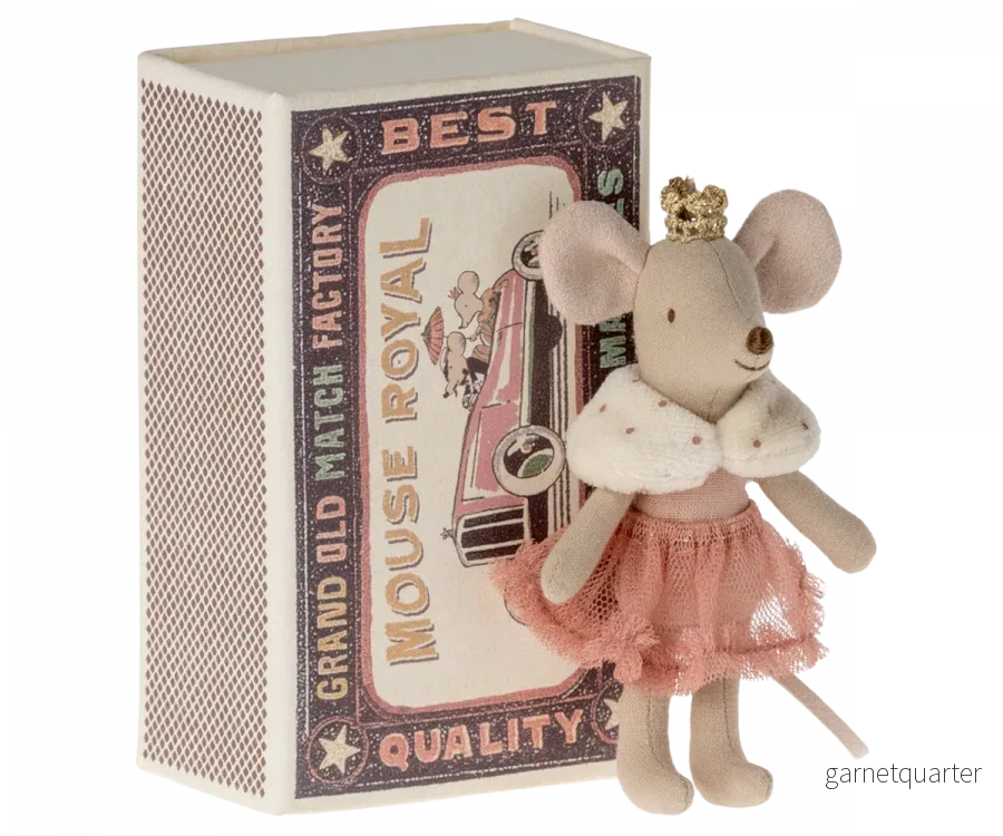 Maileg Princess Mouse Little Sister In Matchbox - Bild 3