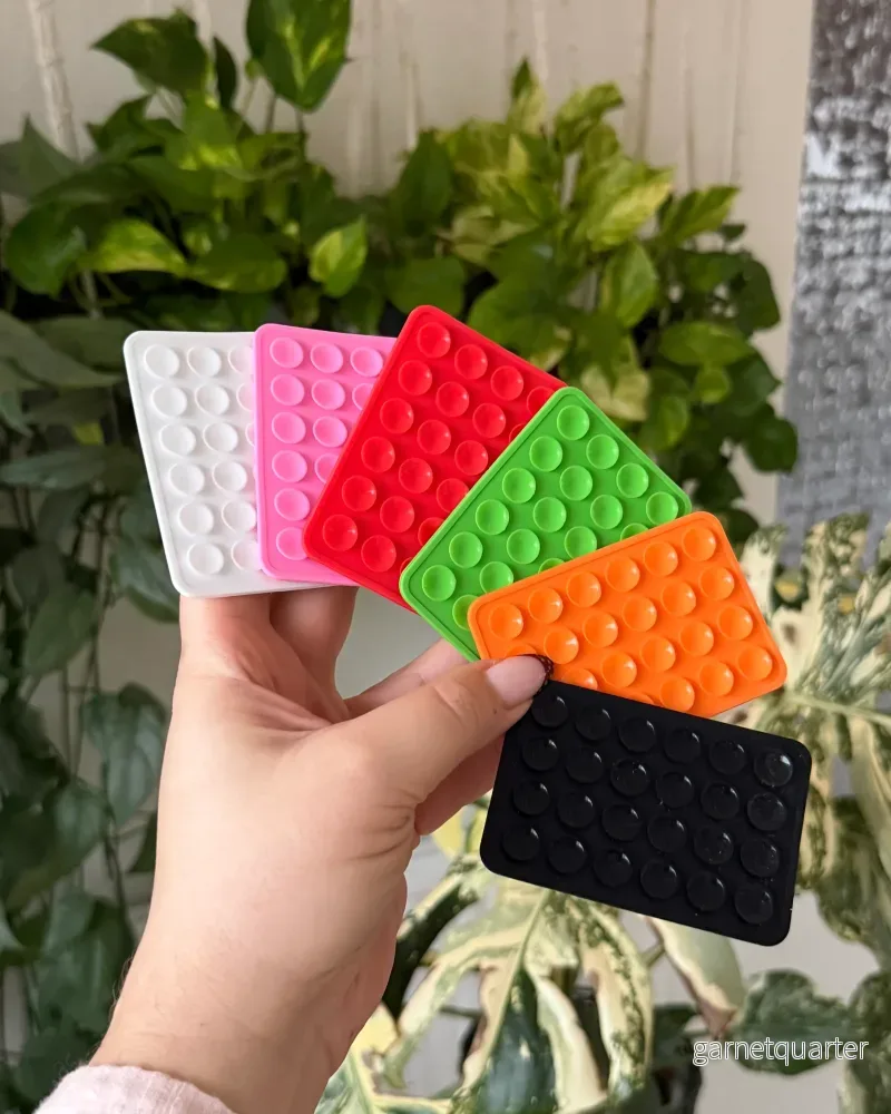 Paket: 6 Sugproppshållare till mobil, med klister Paket: 6 Sugproppshållare till mobil, med klister