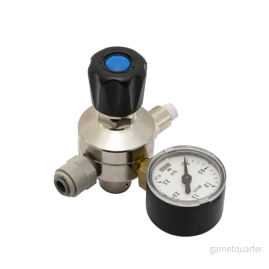 Oxyturbo Minor O2 – syrgasregulator med manometer och 1/4″ John Guest anslutning