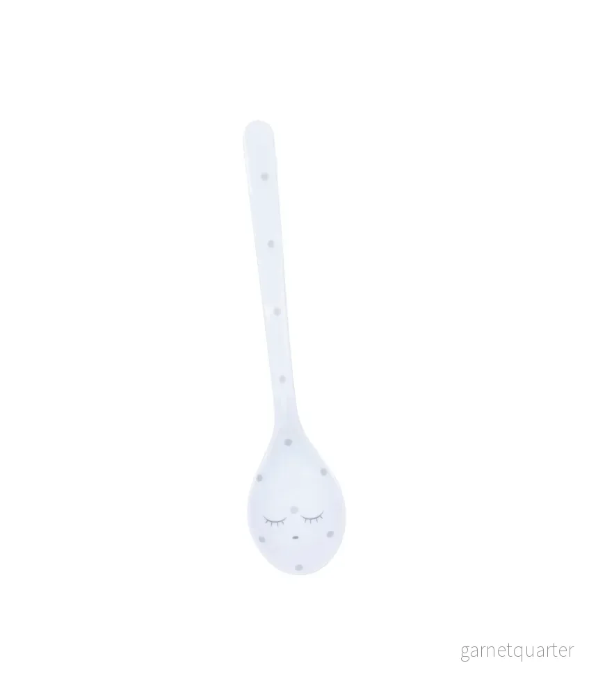 Livly Spoon Blue / Silver Dots