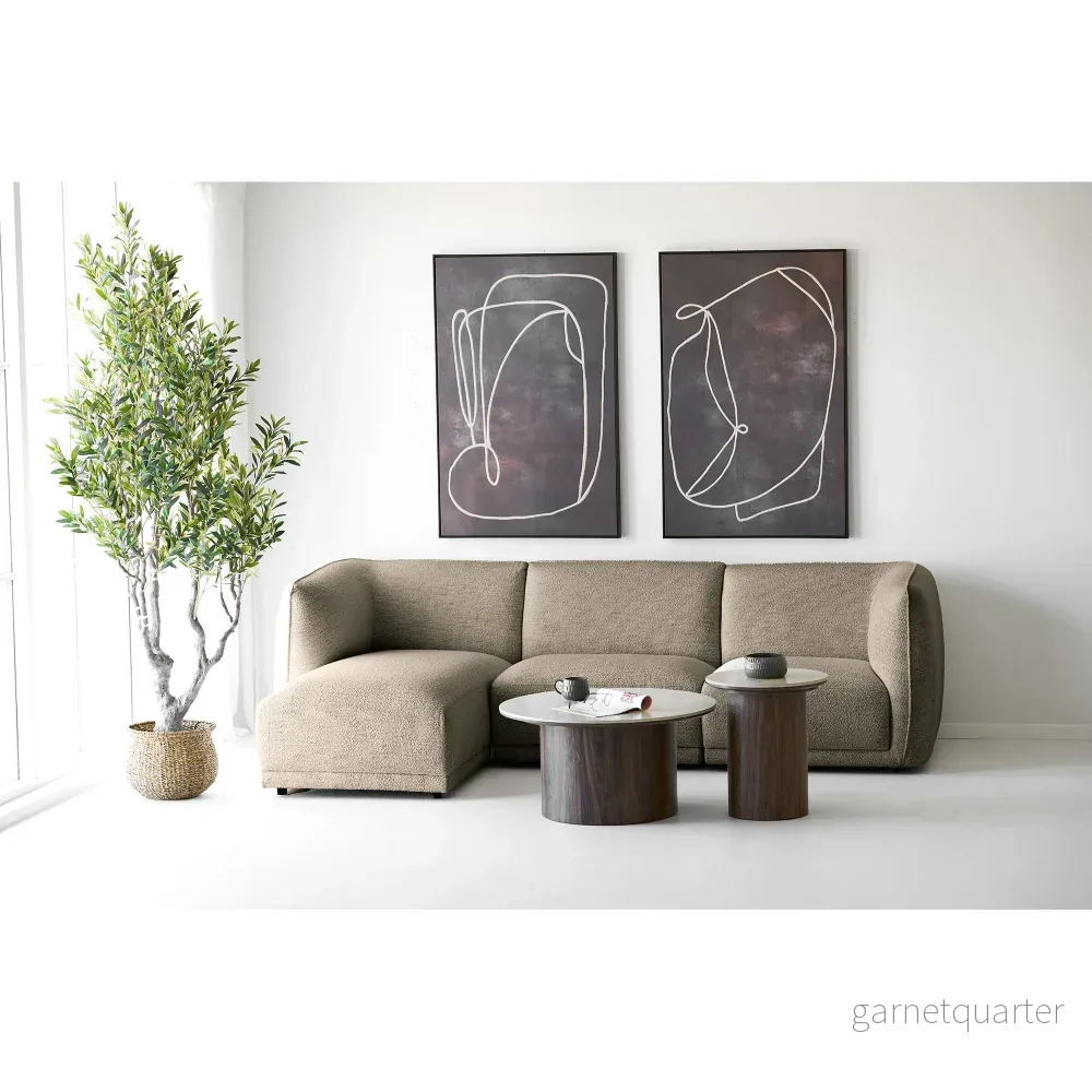 House Nordic Noor loungesoffa – vänstervänd, brun - Bild 2