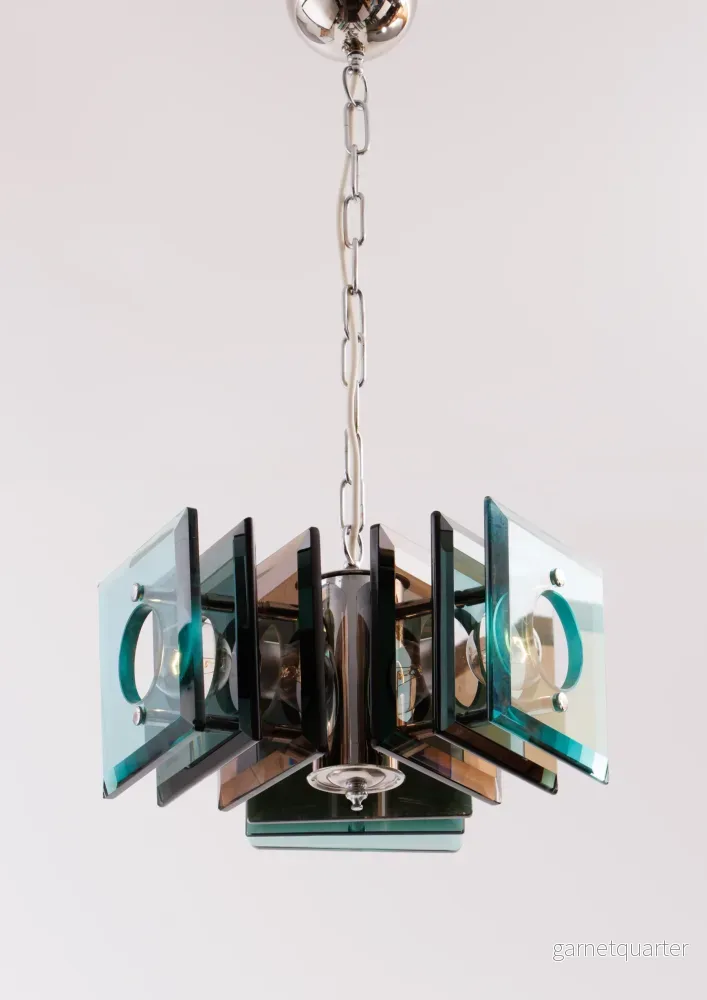 Italiensk Taklampa stil fontana arte 1970/80-tal Nr A540