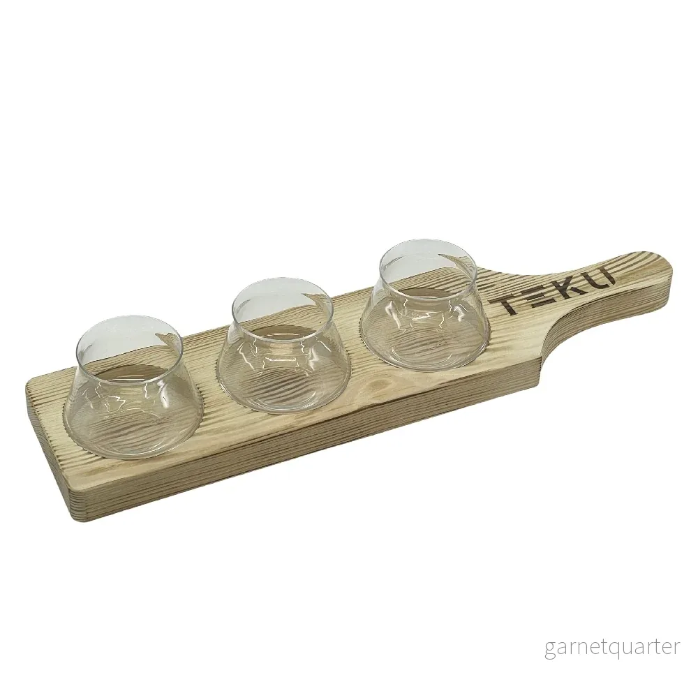 Rastal Teku Taster Flight Set – smakglas och smakbräda Rastal Teku Taster Flight Set – smakglas och smakbräda