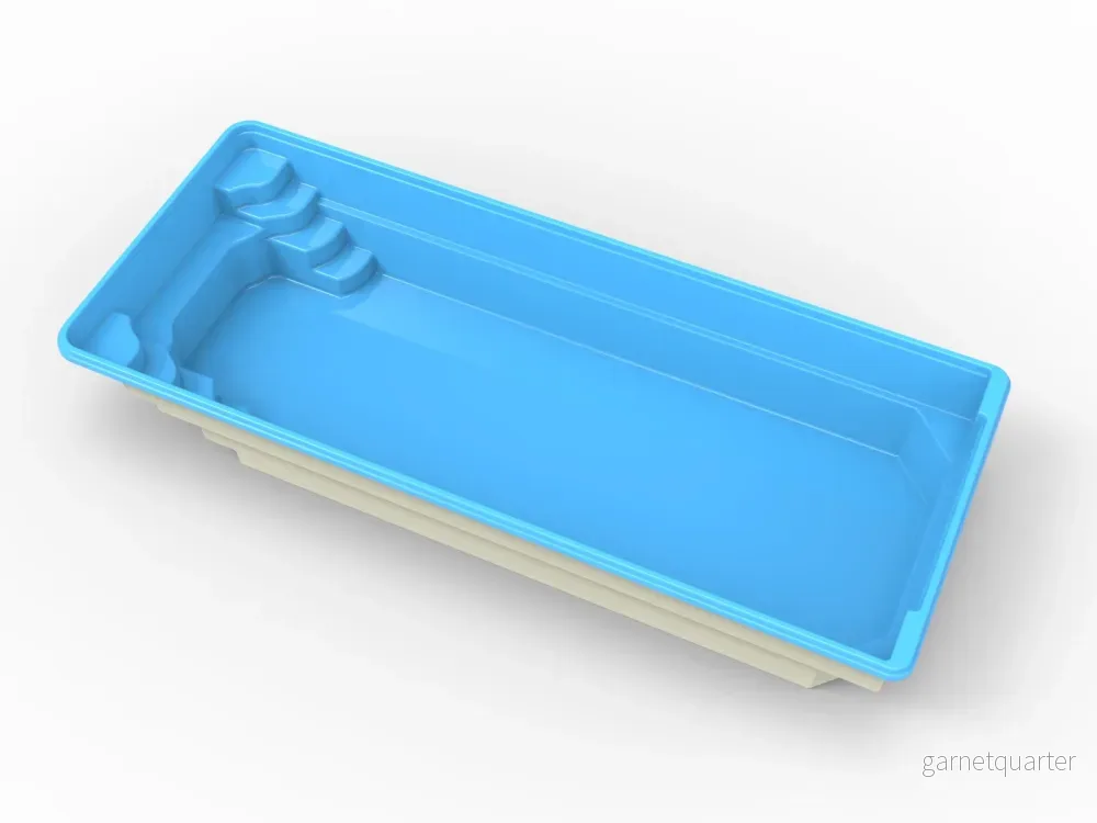 Glasfiberpool Fryken 9,00m x 3,75m x 1,50m - Bild 2