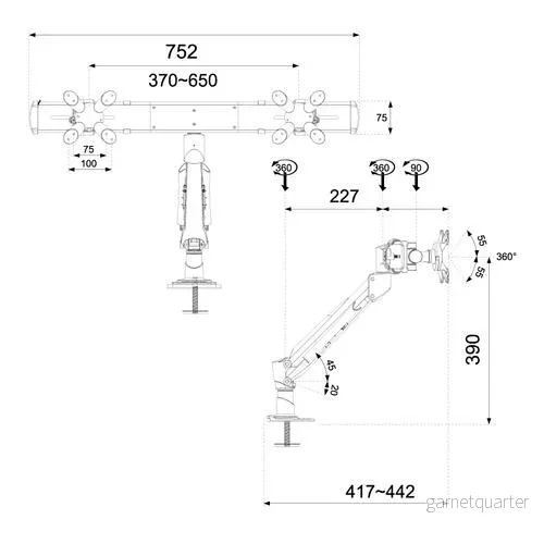 Neomounts FPMA-D940DG monitorarm - Bild 3