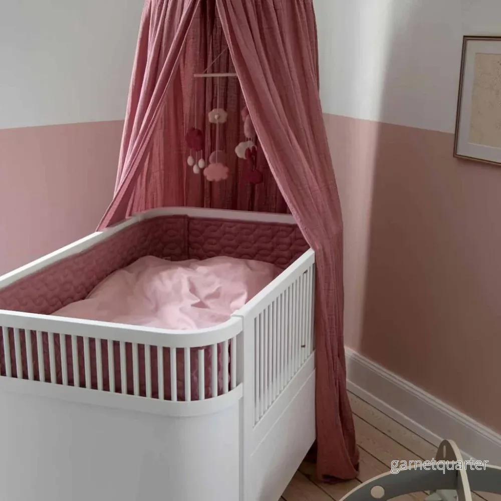 sebra Bumper Spjälskydd Quiltad Blossom Pink - Bild 2