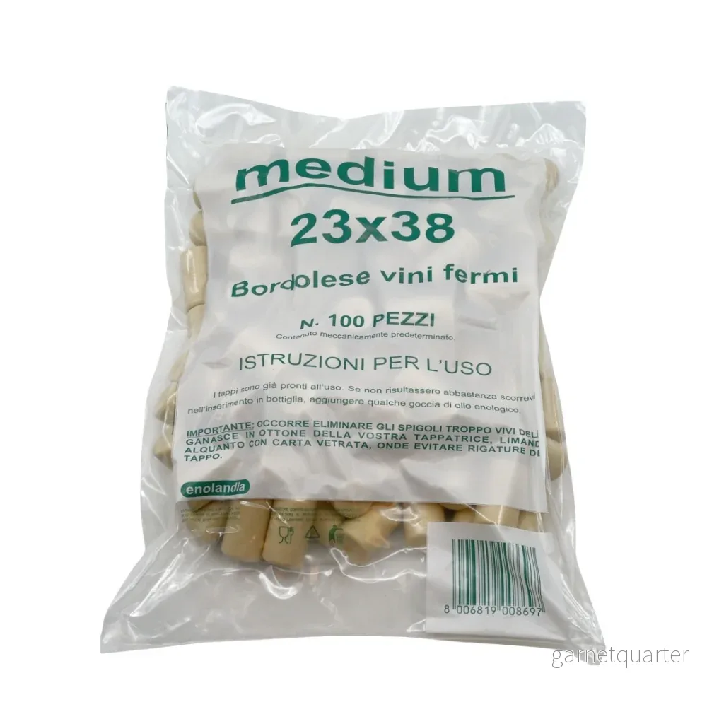 Medium 23 x 38mm syntetiska vinkorkar 100st