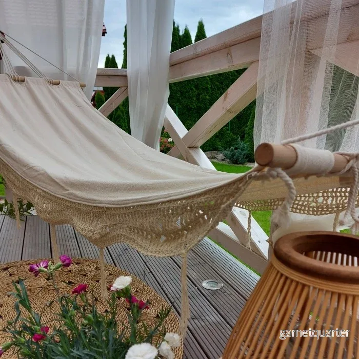 Hängmatta Etno Beige i boho-stil - Bild 3