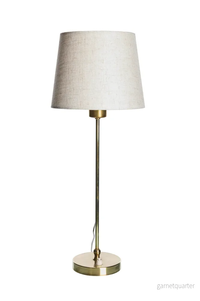 Bordslampa i mässing av Josef Frank för Firma Svensk Tenn, modell 2332, 60tal