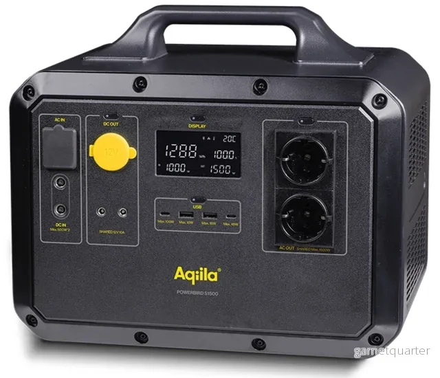 Aqiila Powerbird S1500 – Kraftstation nödbatteri Aqiila Powerbird S1500 – Kraftstation nödbatteri