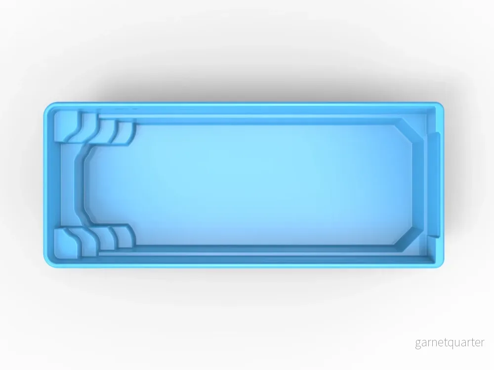 Glasfiberpool Malgomaj 8,00m x 3,75m x 1,50m