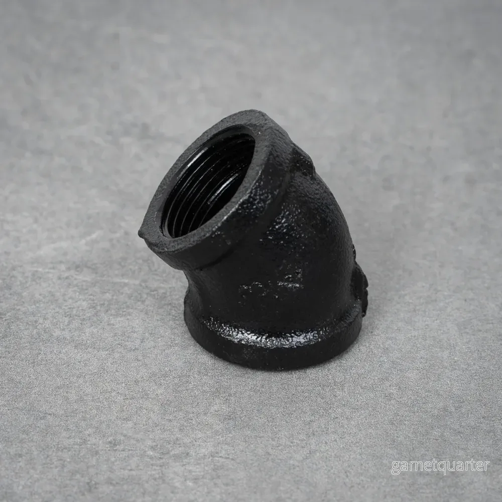 Rörböj 45° - 26 mm - Svartlackerad - Bild 2