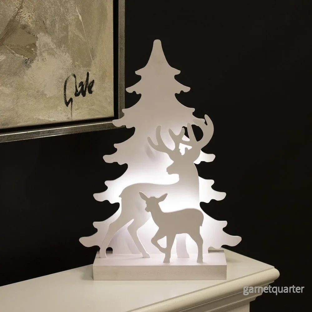 Nordic Winter Julsilhuett 3D LED Renmotiv - Bild 3
