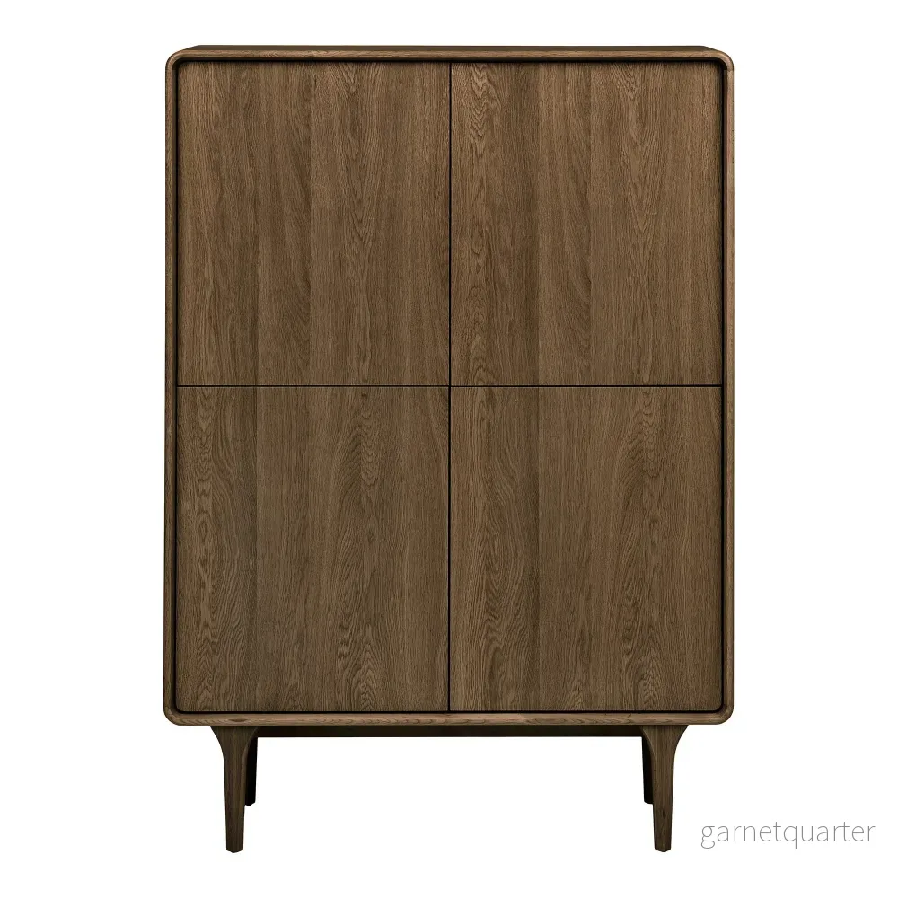 House Nordic Darwin skåp – mörkbrun, 100 × 40 × 140 cm