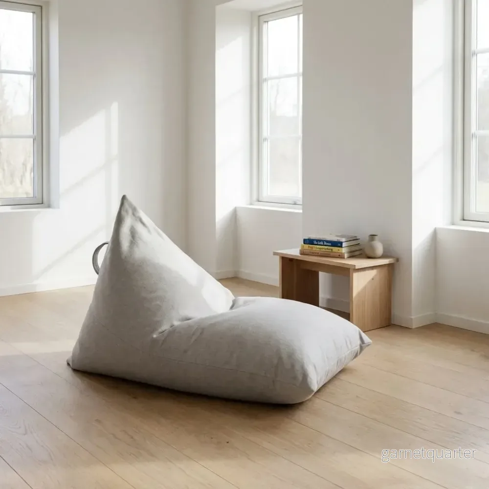 Sittsäck Barnfåtölj Razzy Barcelona White Grey Sittsäck Barnfåtölj Razzy Barcelona White Grey