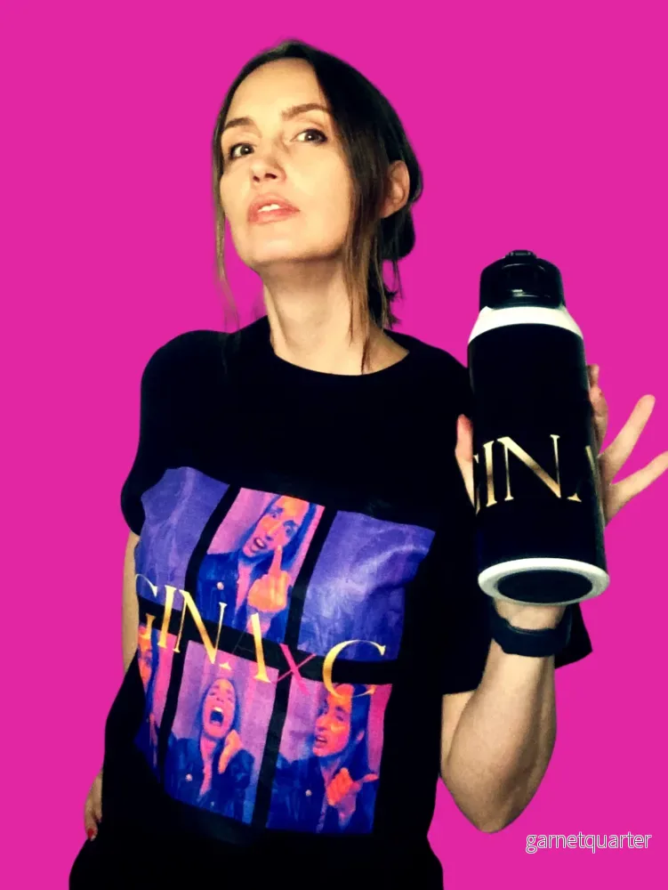 GINAxC - Attitude Color Pop with quote from "My Darkness (Dorian Gray)" on Back - Unisex classic tee