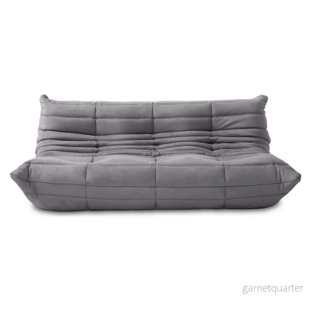 TOGO Alcantara Soffa 3-Sits Askgrå - Bild 3