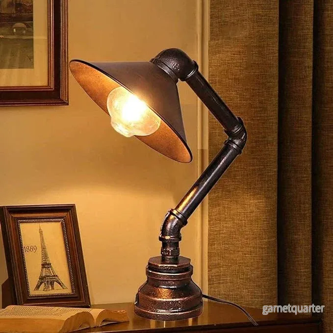 Vintage Industridesklampa E27