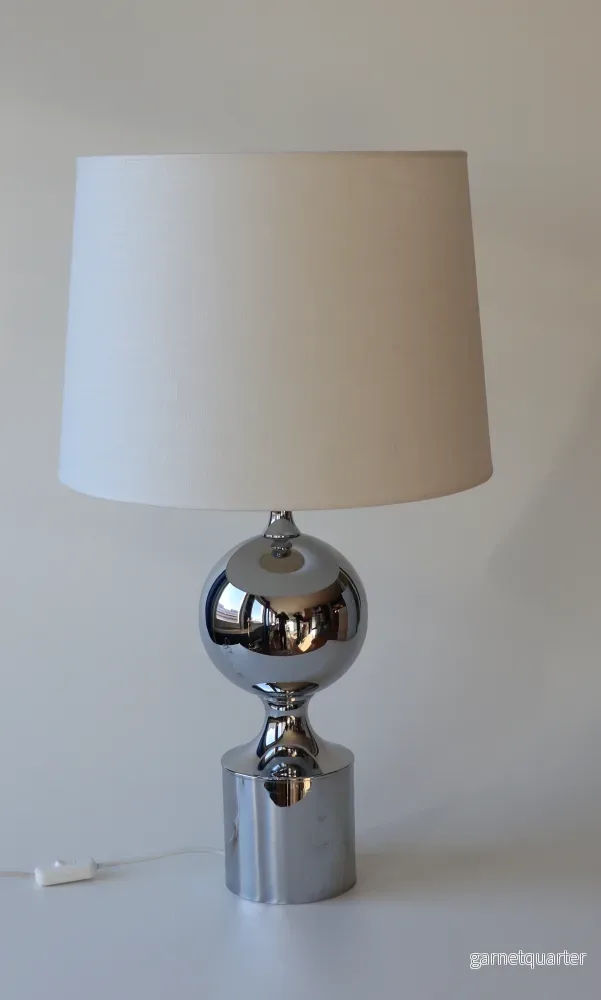 Bordslampa i krom 1970-tal Nr B379