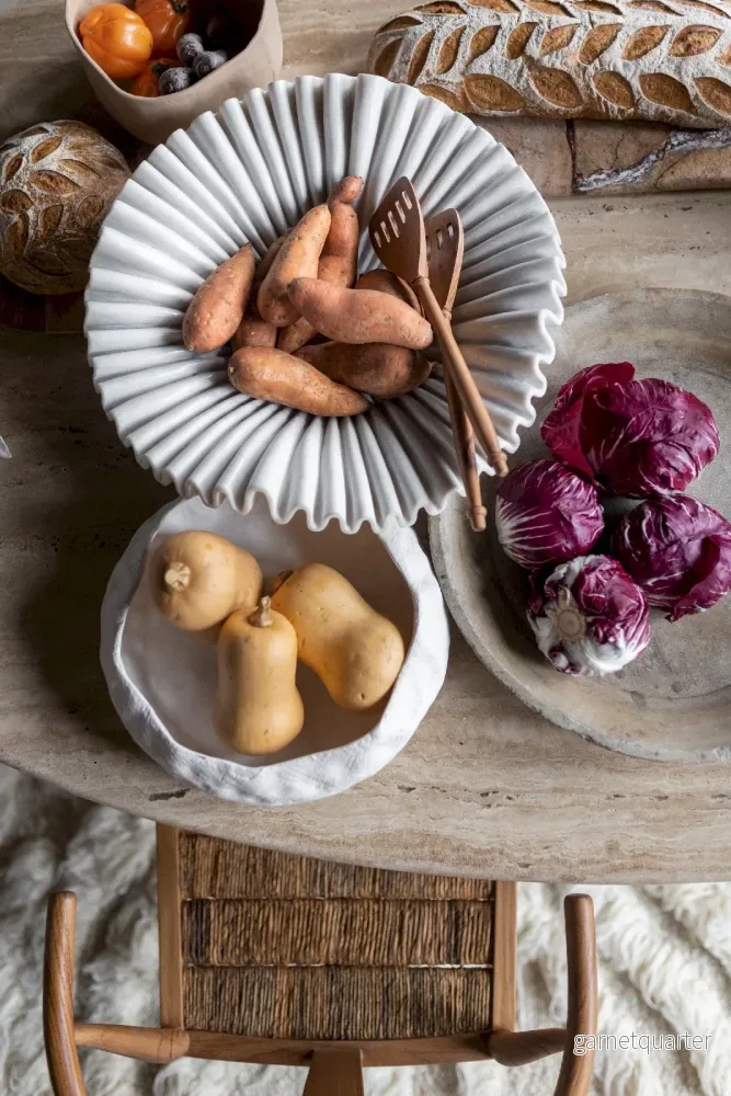 Laurel – Vintage Serveringsfat i Marmor - Bild 3