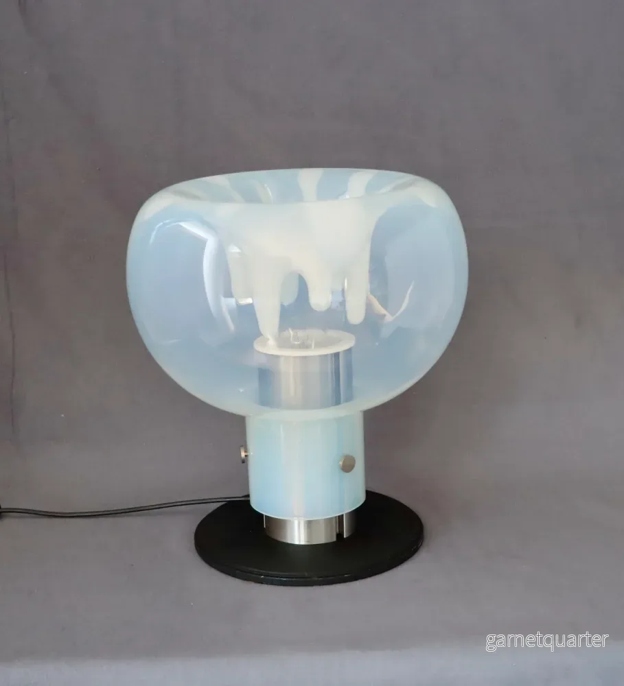 Italiensk Bordslampa Toni Zuccheri för VeArt Muranoglas 1970-tal Nr B438