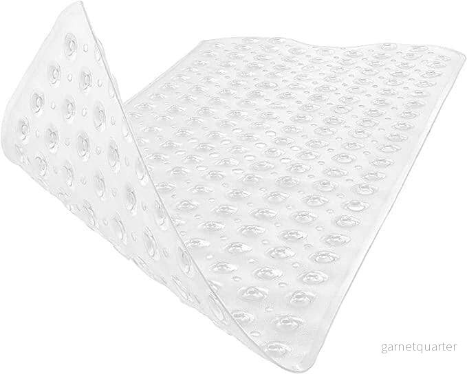 XL Lyx badmatta - Smart & halkfri. Dusch och badkar. (40 x 100 cm) Neutral/Transparent - Bild 2