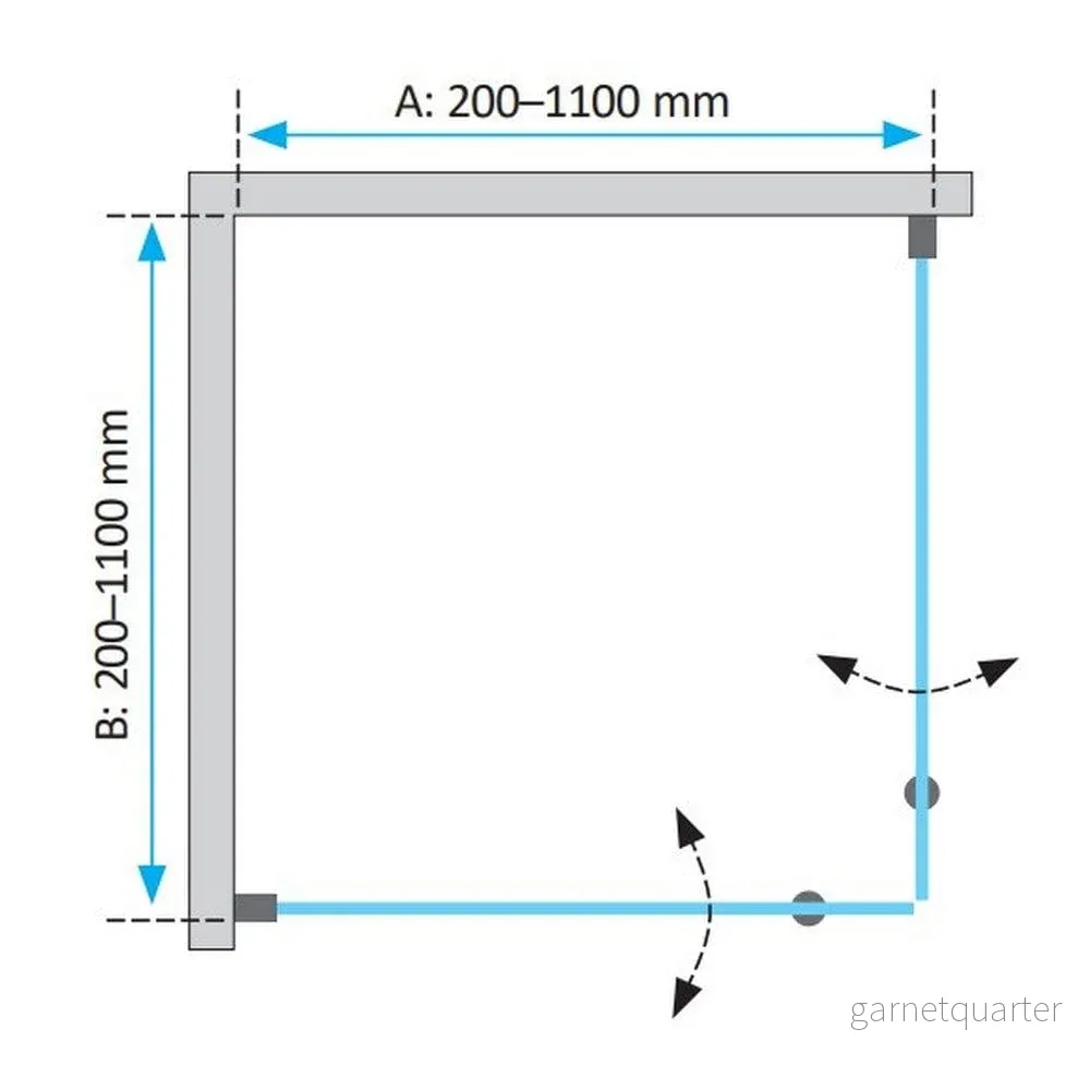 Duschbyggarna Duschhörn Twin De Luxe 1000mm - Bild 3