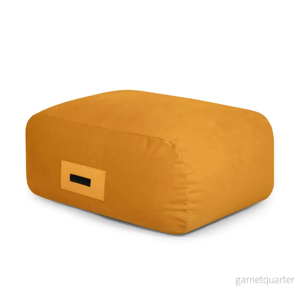 Barnfåtölj  Sittsäck Snug Sittpuff 83 Barcelona Mustard