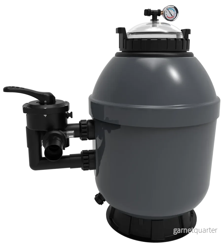 Sandfilter Poolex Rock Gelcoat – sidomonterad ventil Sandfilter Poolex Rock Gelcoat – sidomonterad ventil