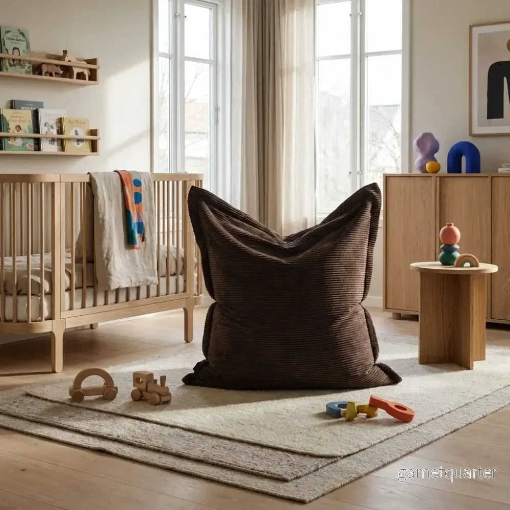 1me Wave Manchester saccosäck för barn OEKO-TEX® – Chocolate