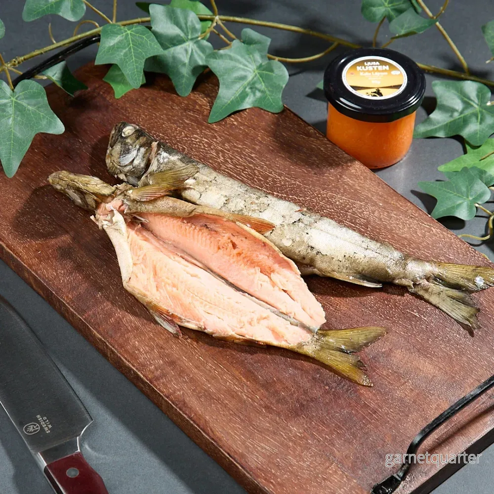 Vildfångad varmrökt fjällröding - Bild 2