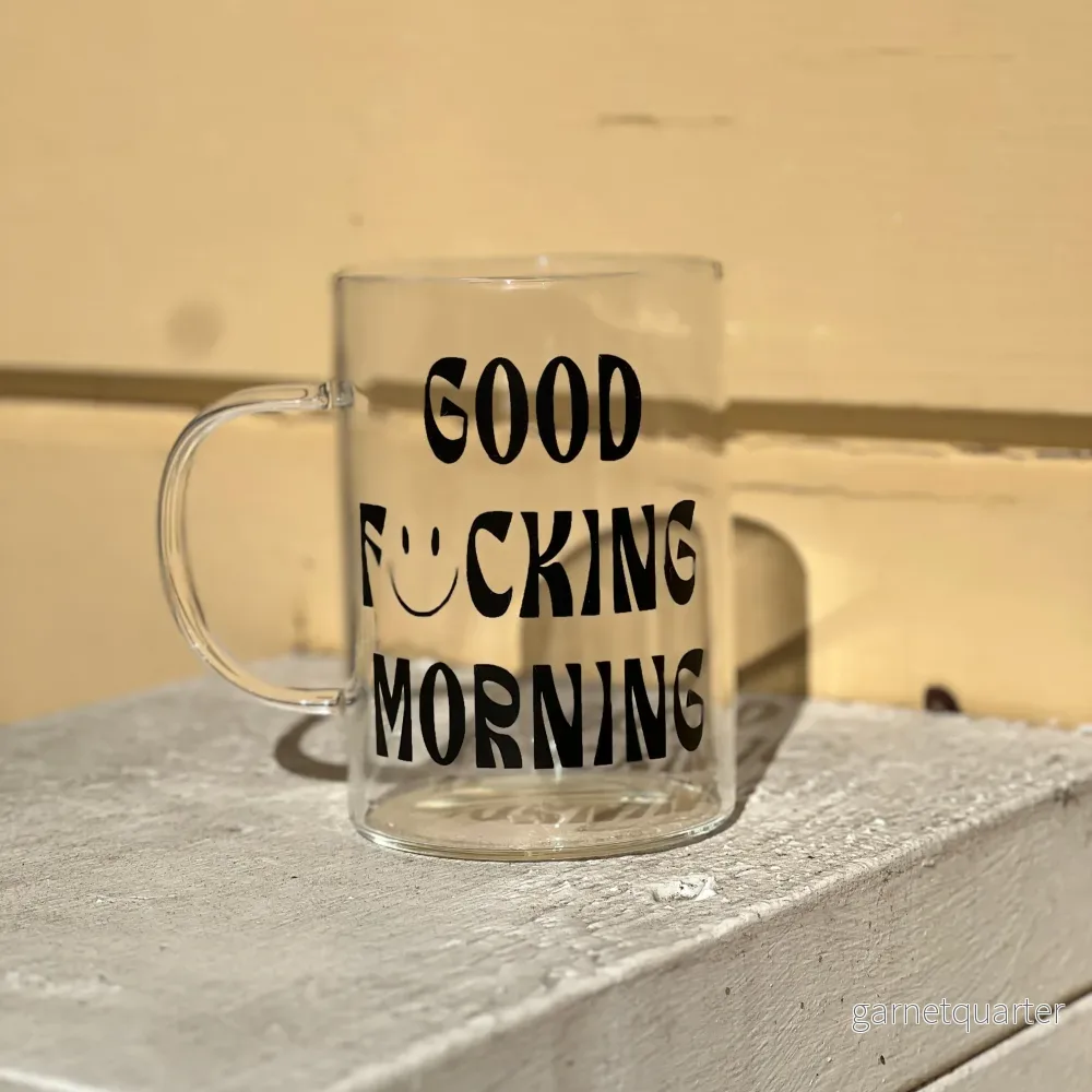 Glas med handtag - Good f*ucking morning - Bild 2