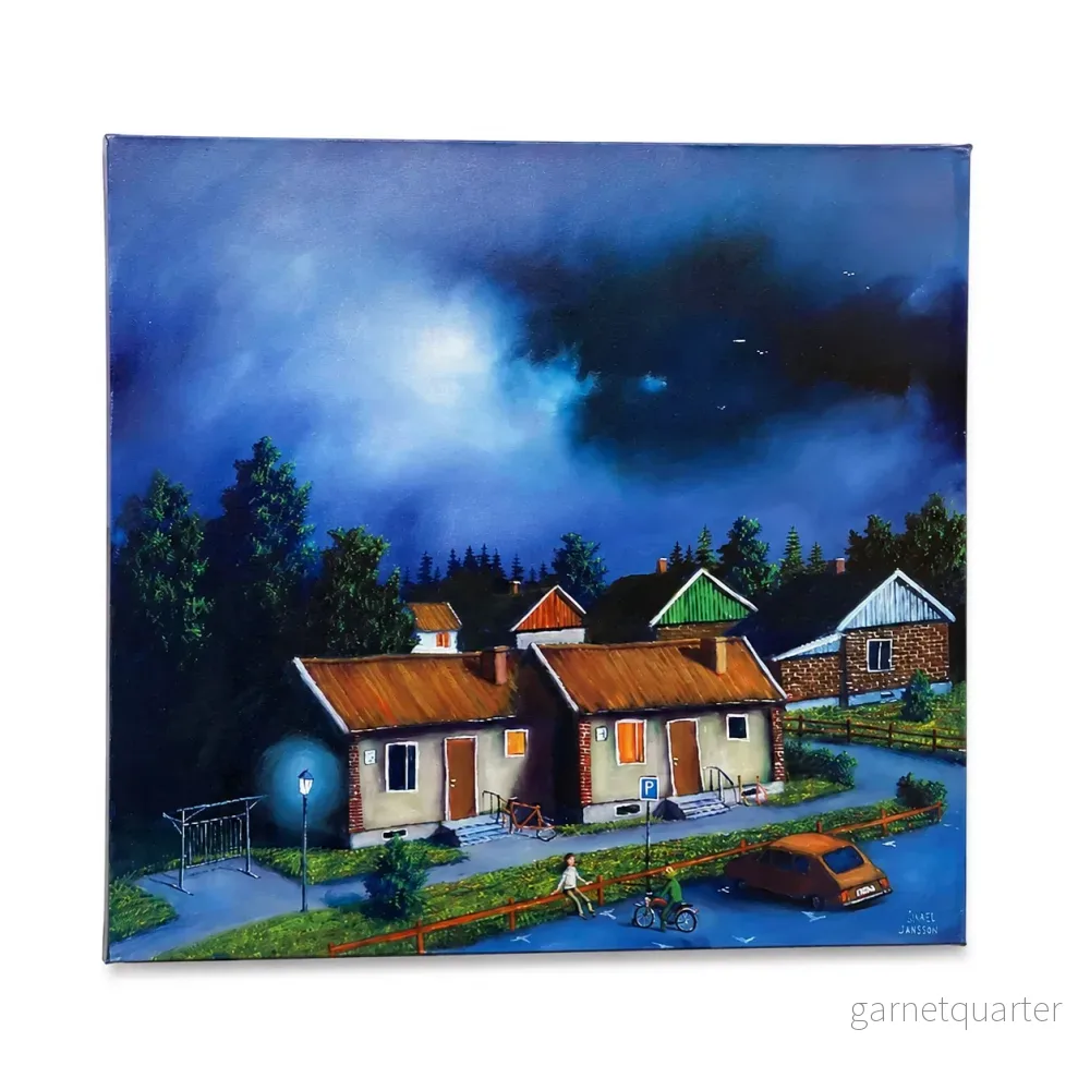 Originalmålning av Mikael Jansson – Oljemålning 50 × 50 cm - Bild 2
