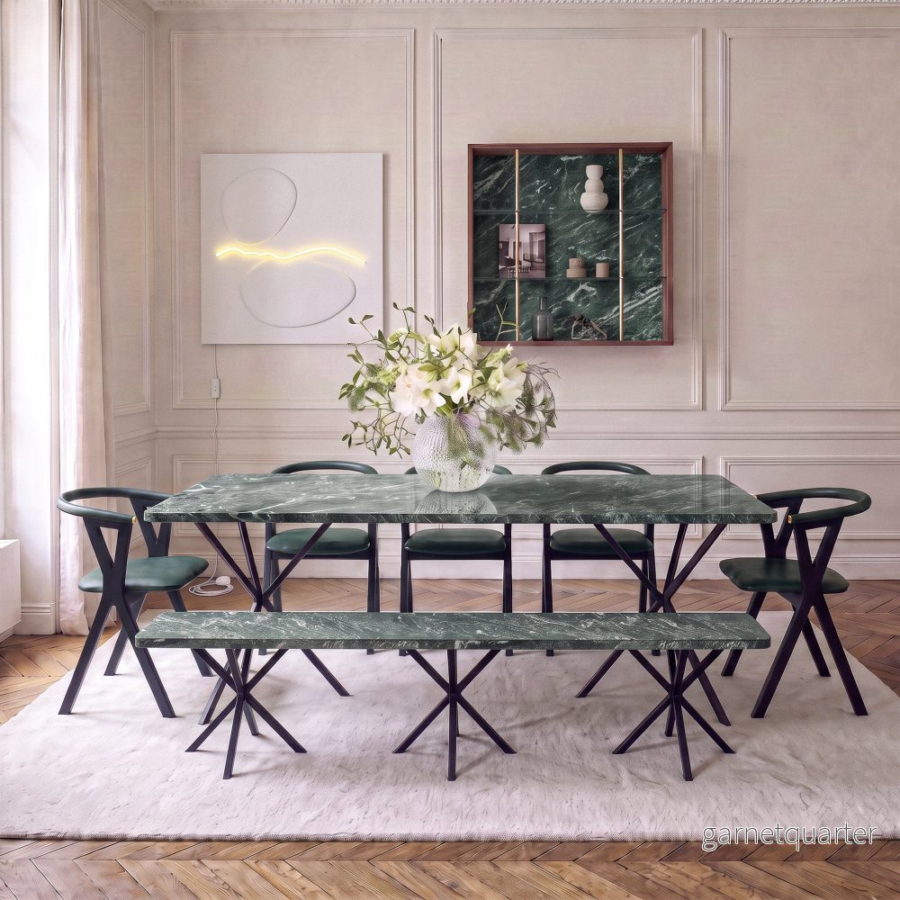 NEB Rectangular Table, 200x90cm, Top In Italian Granite NEB Rectangular Table, 200x90cm, Top In Italian Granite