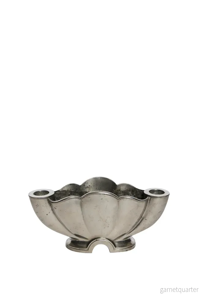 Art Deco, Tennvas & ljusstake av Just Andersen, 30-tal, Danmark - Bild 3